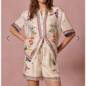 NWOT Johnny Was Ophelia shirt and Mayvis short set, both size S